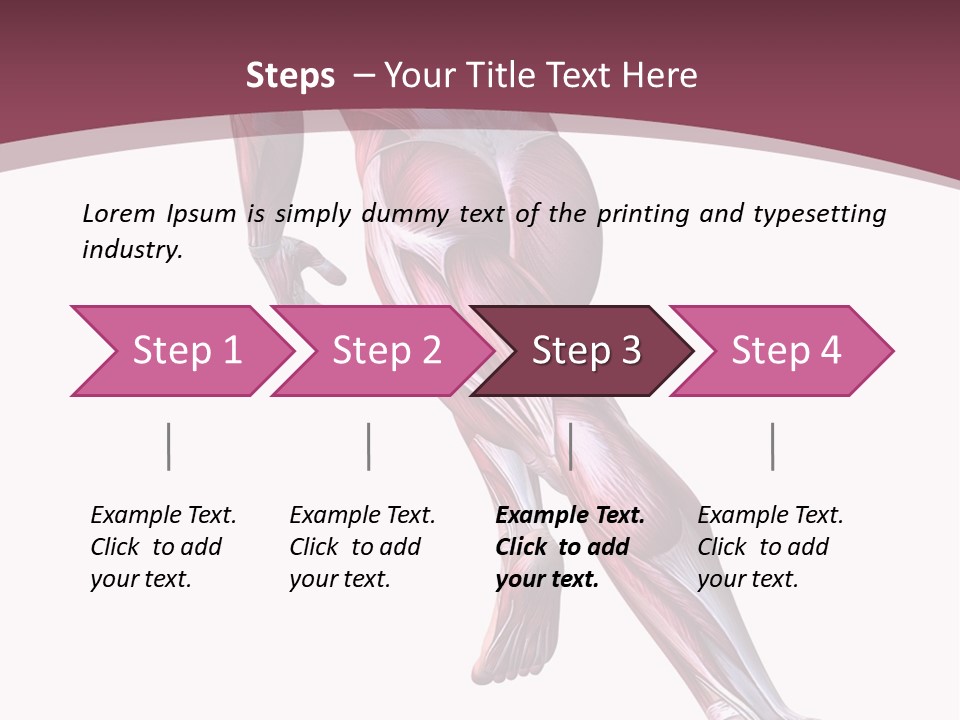 Wellbeing Shape Muscular PowerPoint Template