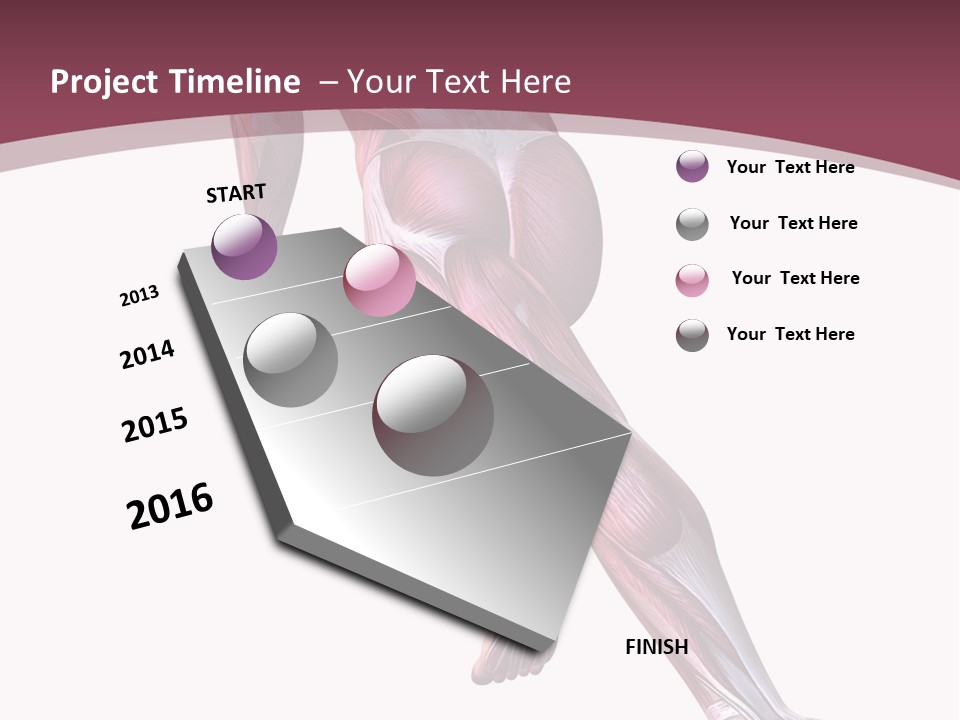 Wellbeing Shape Muscular PowerPoint Template