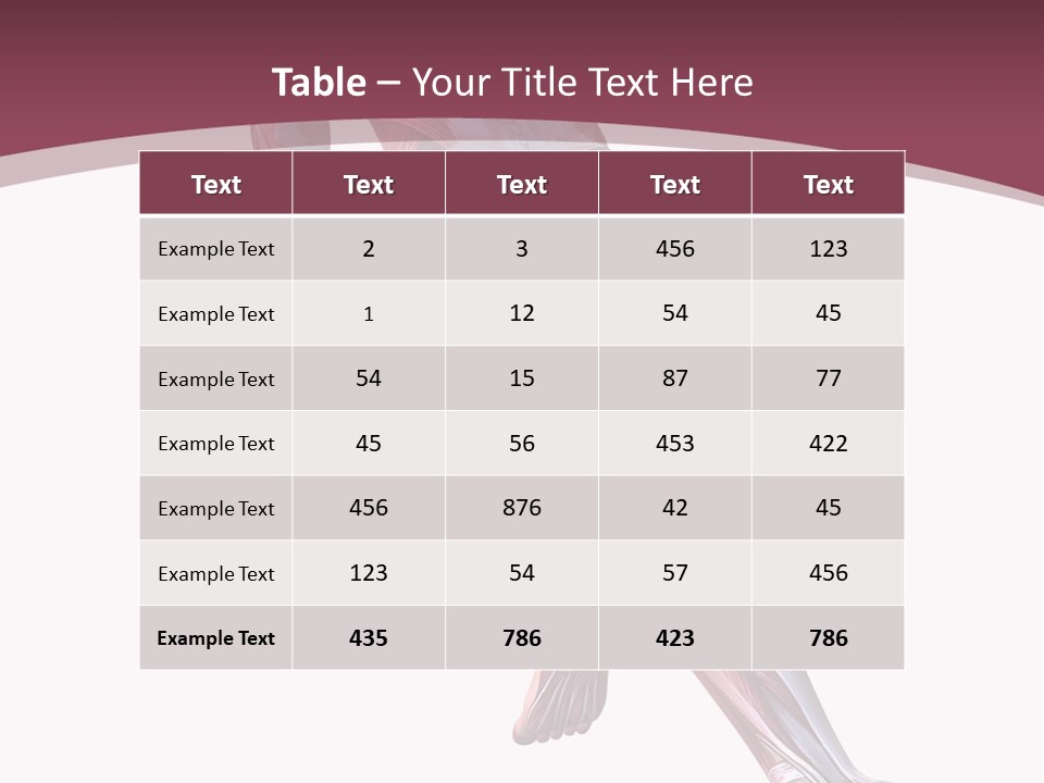 Wellbeing Shape Muscular PowerPoint Template