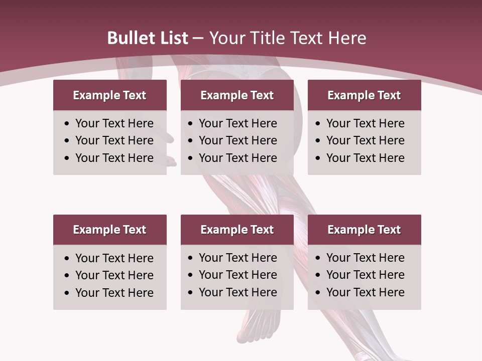 Wellbeing Shape Muscular PowerPoint Template