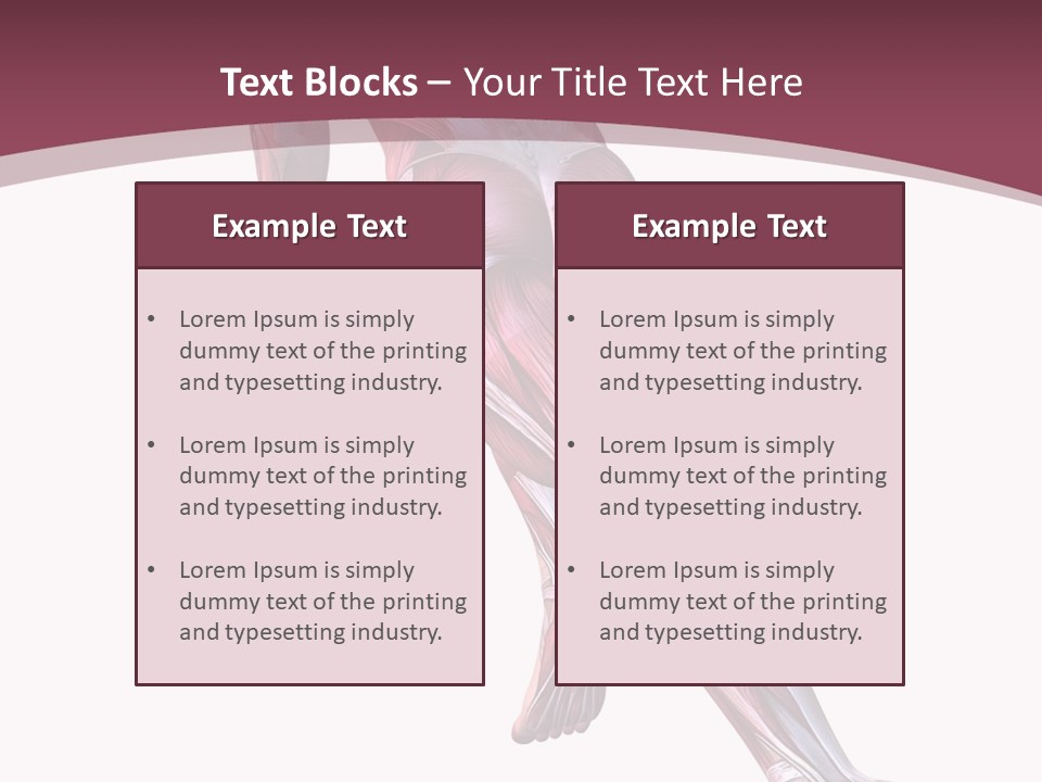 Wellbeing Shape Muscular PowerPoint Template