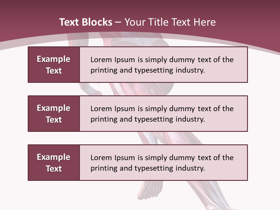 Wellbeing Shape Muscular PowerPoint Template