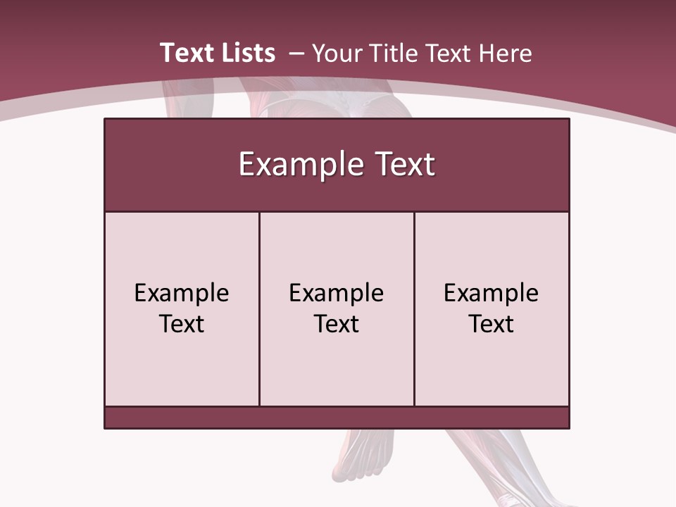 Wellbeing Shape Muscular PowerPoint Template