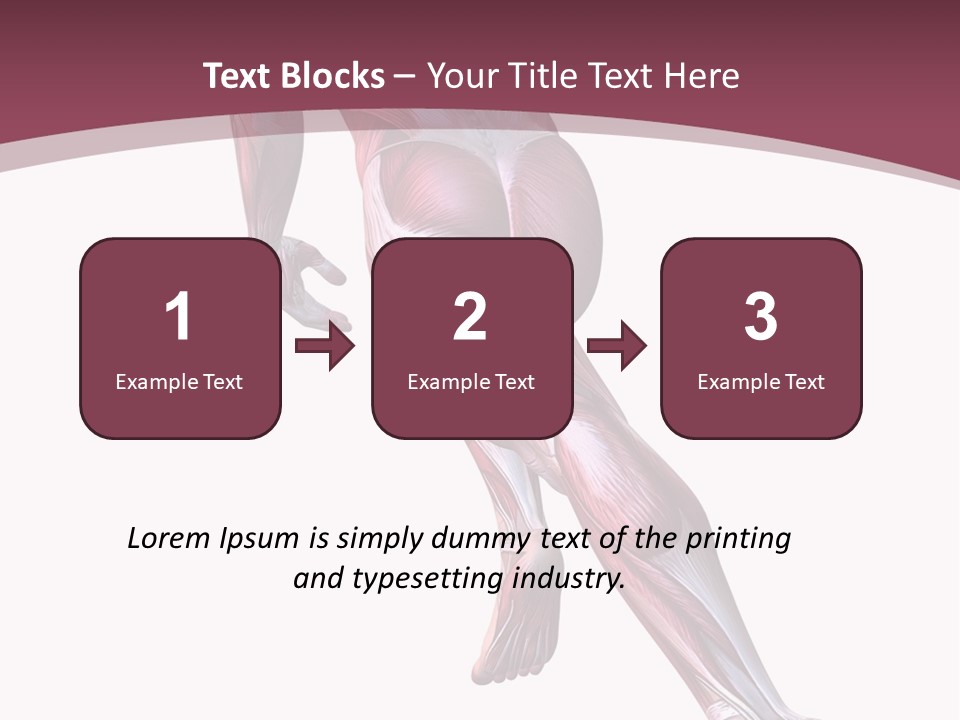 Wellbeing Shape Muscular PowerPoint Template