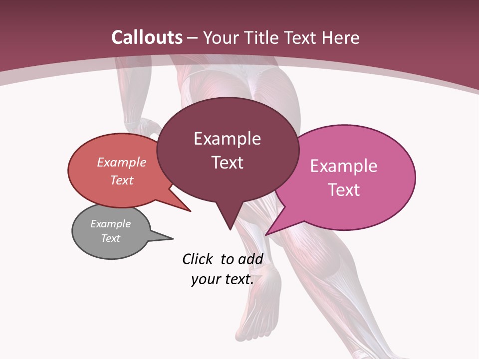 Wellbeing Shape Muscular PowerPoint Template