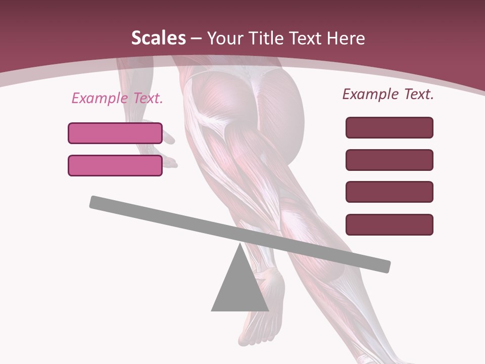 Wellbeing Shape Muscular PowerPoint Template