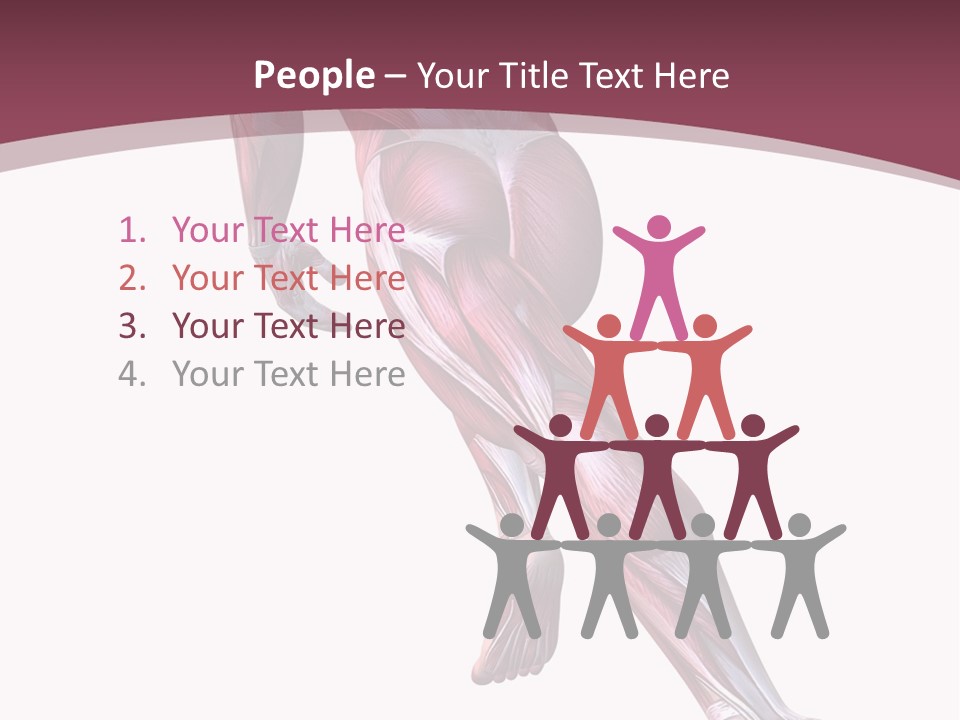Wellbeing Shape Muscular PowerPoint Template