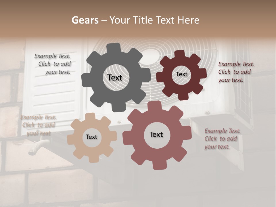 Brick Technology Conditioner PowerPoint Template
