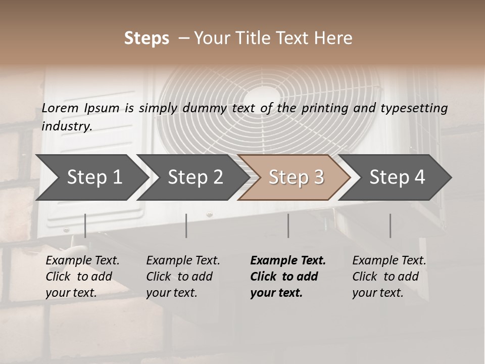 Brick Technology Conditioner PowerPoint Template