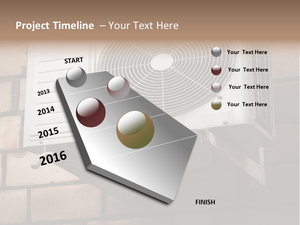 Brick Technology Conditioner PowerPoint Template