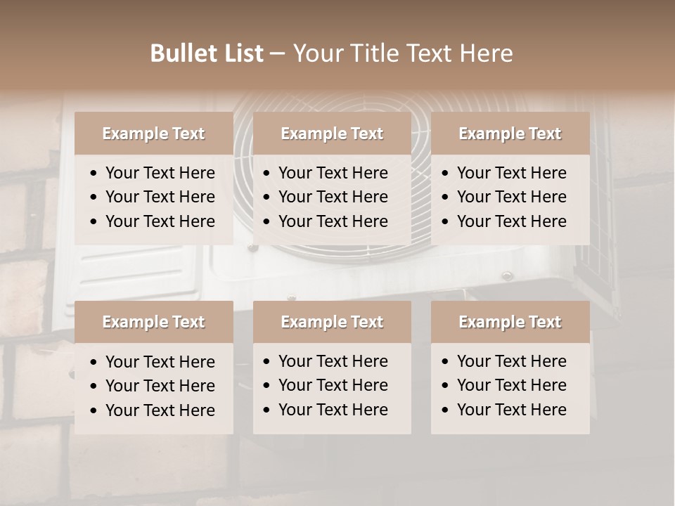 Brick Technology Conditioner PowerPoint Template