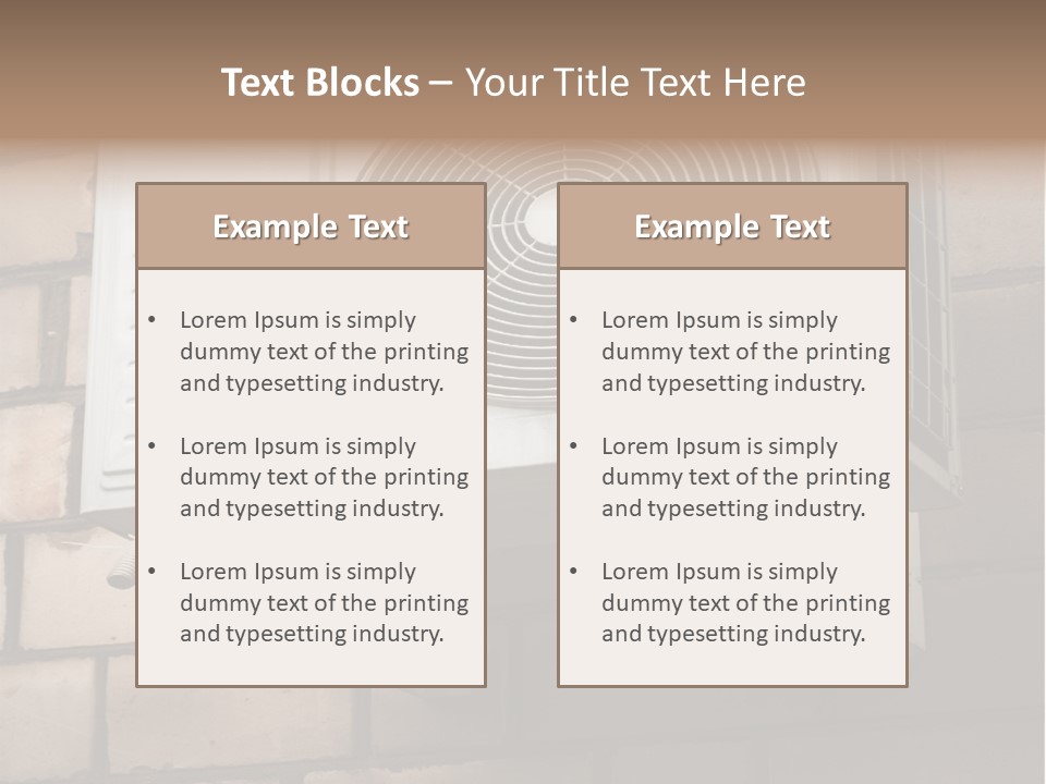 Brick Technology Conditioner PowerPoint Template