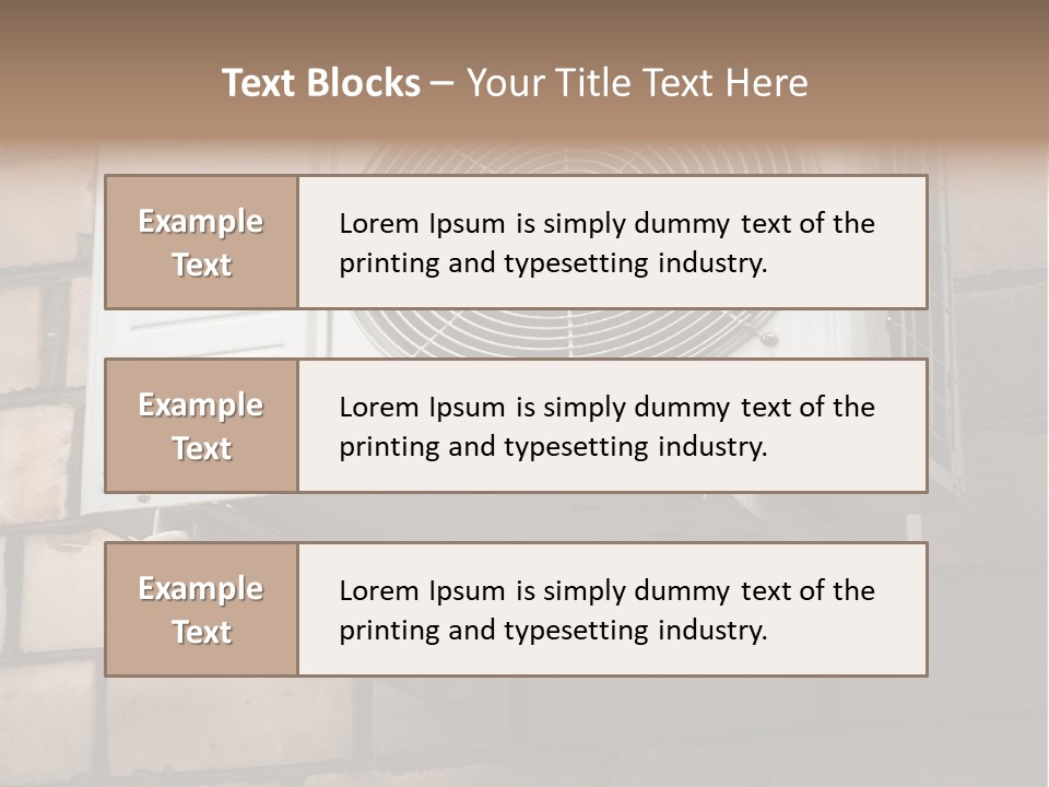 Brick Technology Conditioner PowerPoint Template