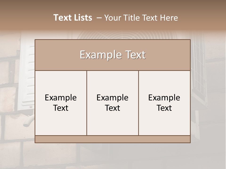 Brick Technology Conditioner PowerPoint Template