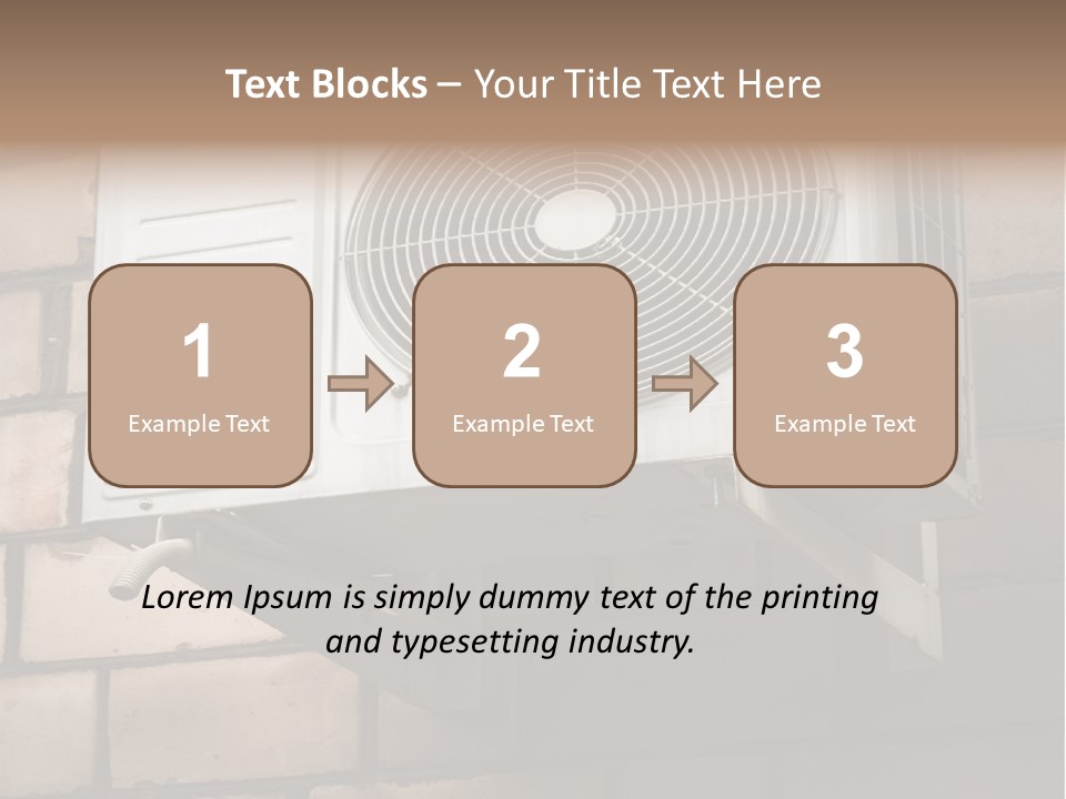 Brick Technology Conditioner PowerPoint Template