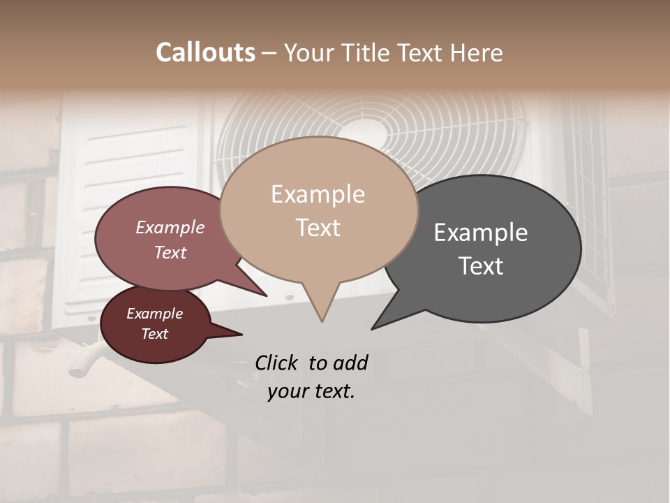 Brick Technology Conditioner PowerPoint Template