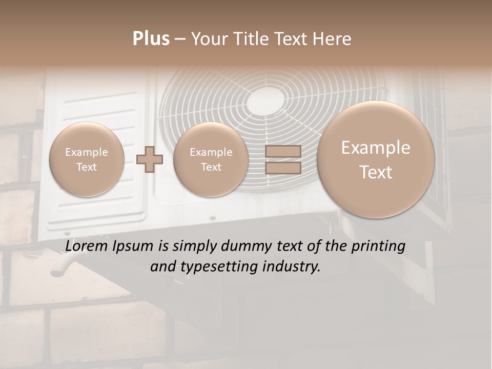 Brick Technology Conditioner PowerPoint Template