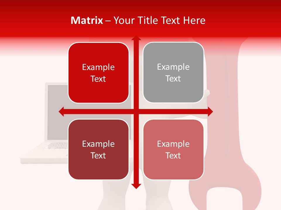 Notebook Fullbody Illustration PowerPoint Template