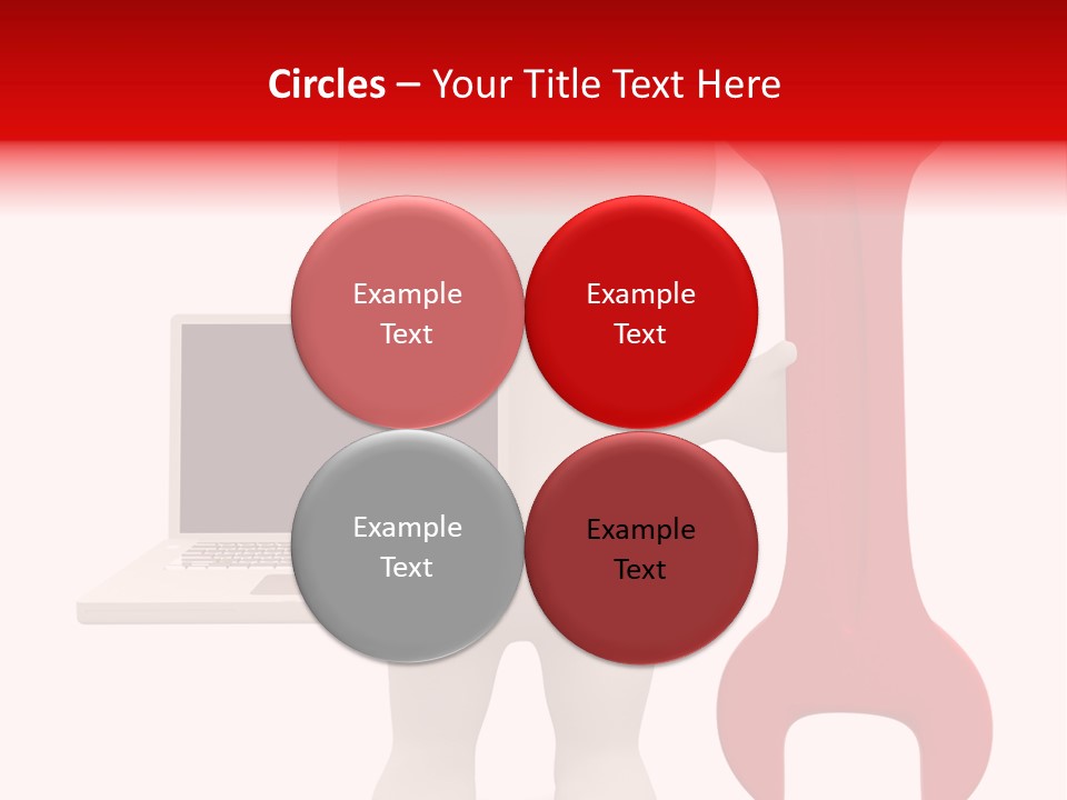 Notebook Fullbody Illustration PowerPoint Template