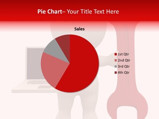 Notebook Fullbody Illustration PowerPoint Template