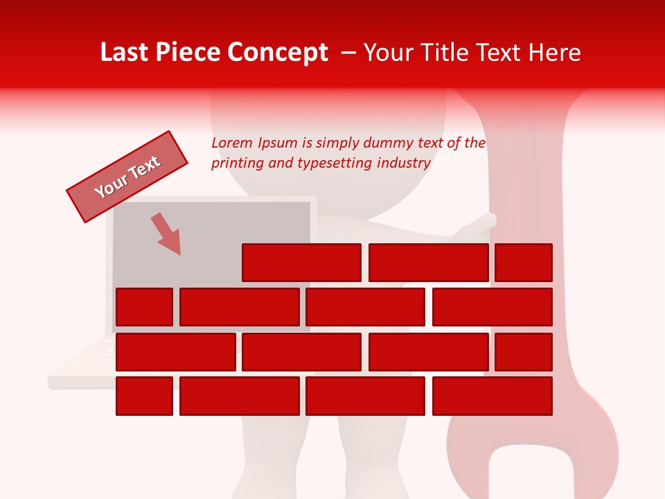 Notebook Fullbody Illustration PowerPoint Template