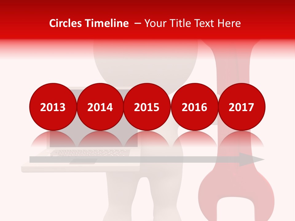 Notebook Fullbody Illustration PowerPoint Template