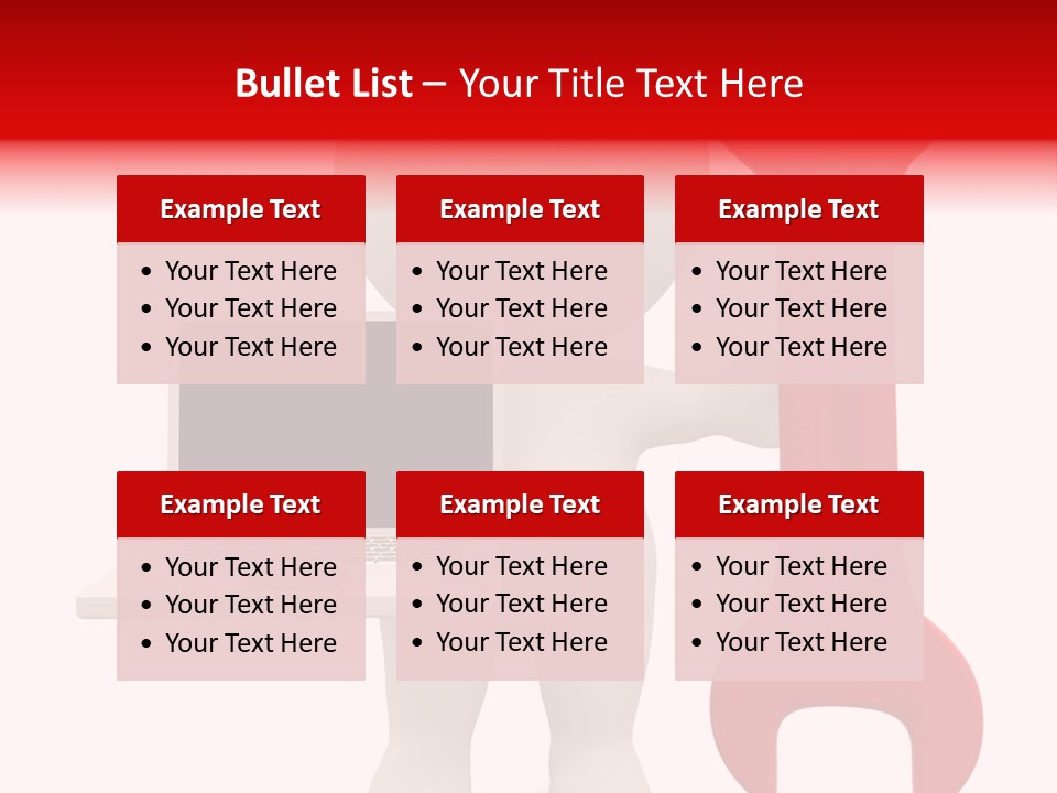 Notebook Fullbody Illustration PowerPoint Template
