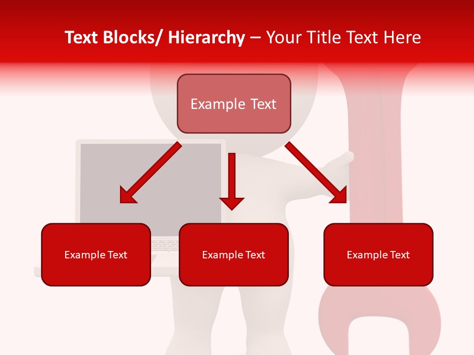 Notebook Fullbody Illustration PowerPoint Template