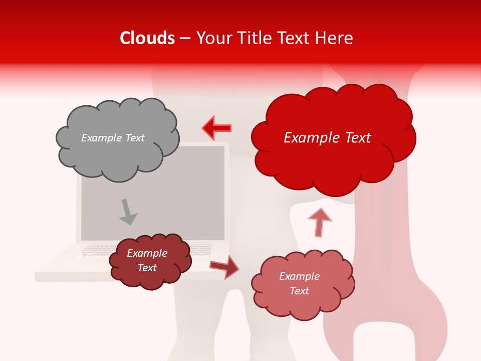 Notebook Fullbody Illustration PowerPoint Template
