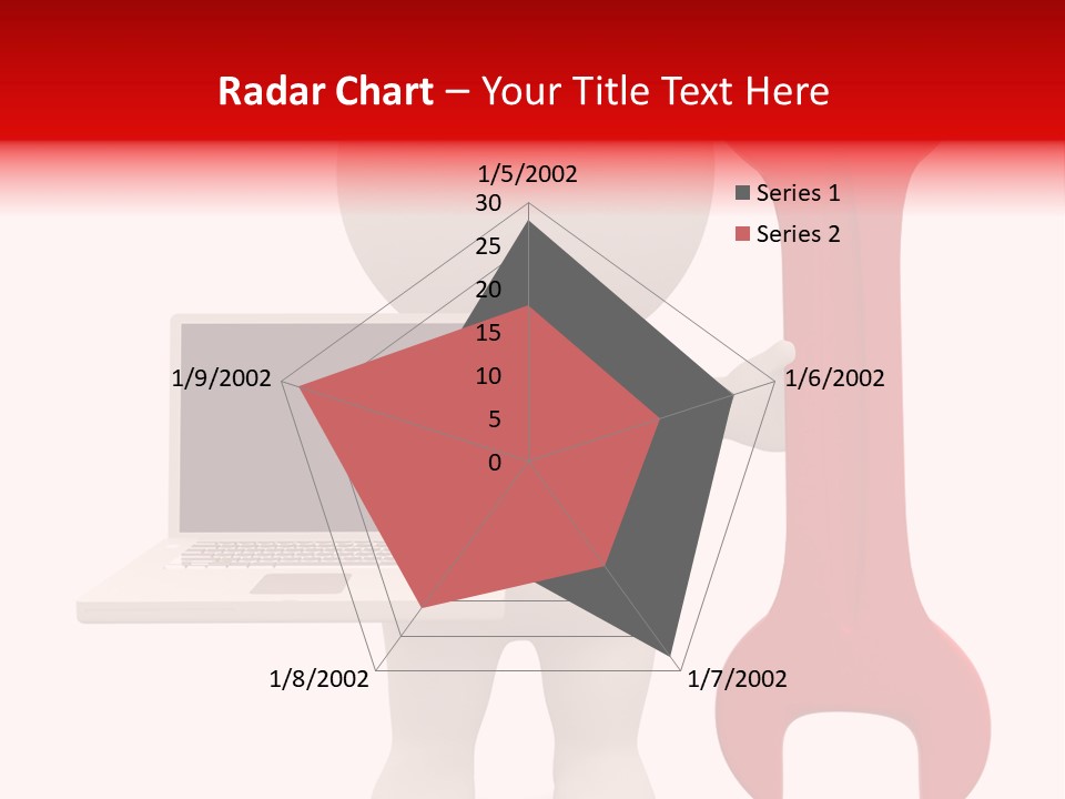 Notebook Fullbody Illustration PowerPoint Template