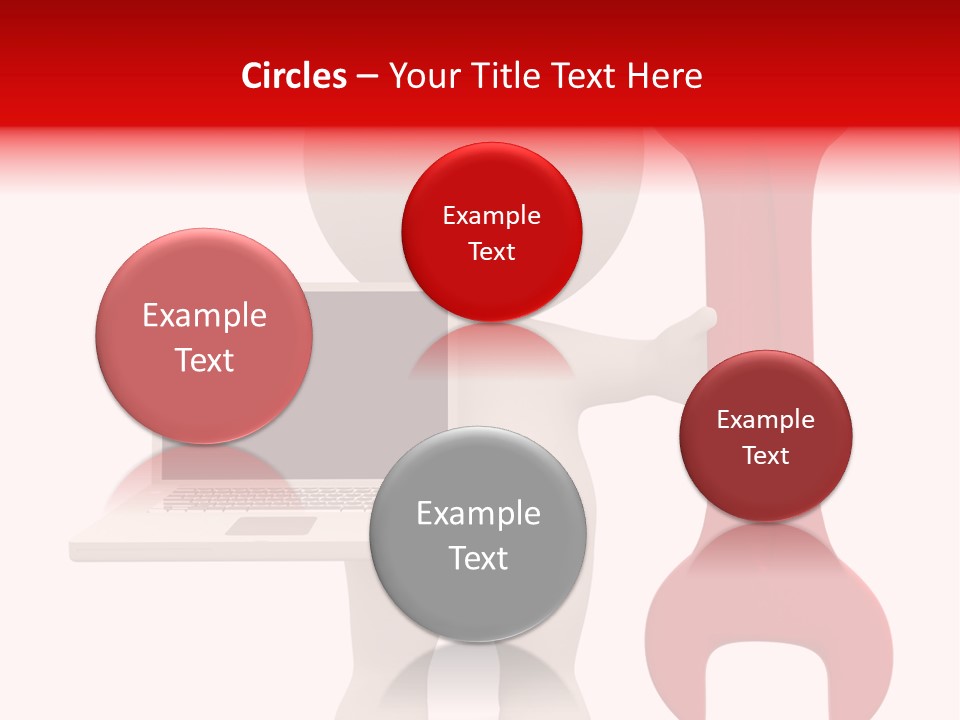 Notebook Fullbody Illustration PowerPoint Template