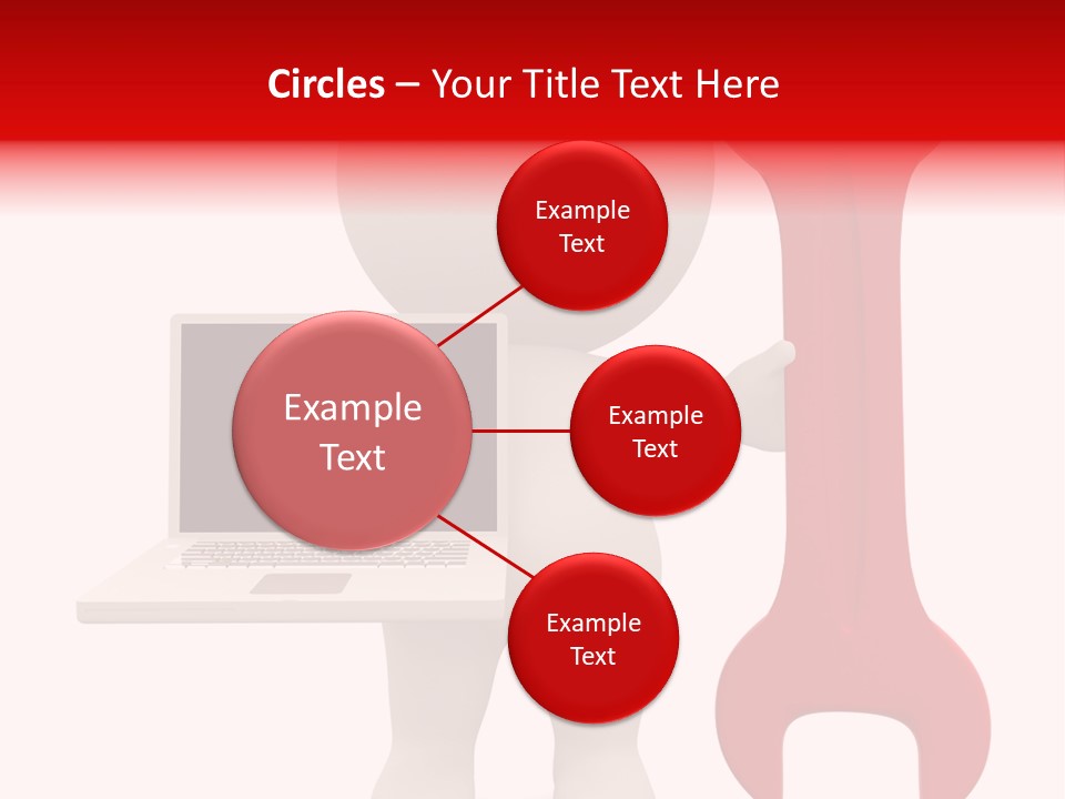 Notebook Fullbody Illustration PowerPoint Template