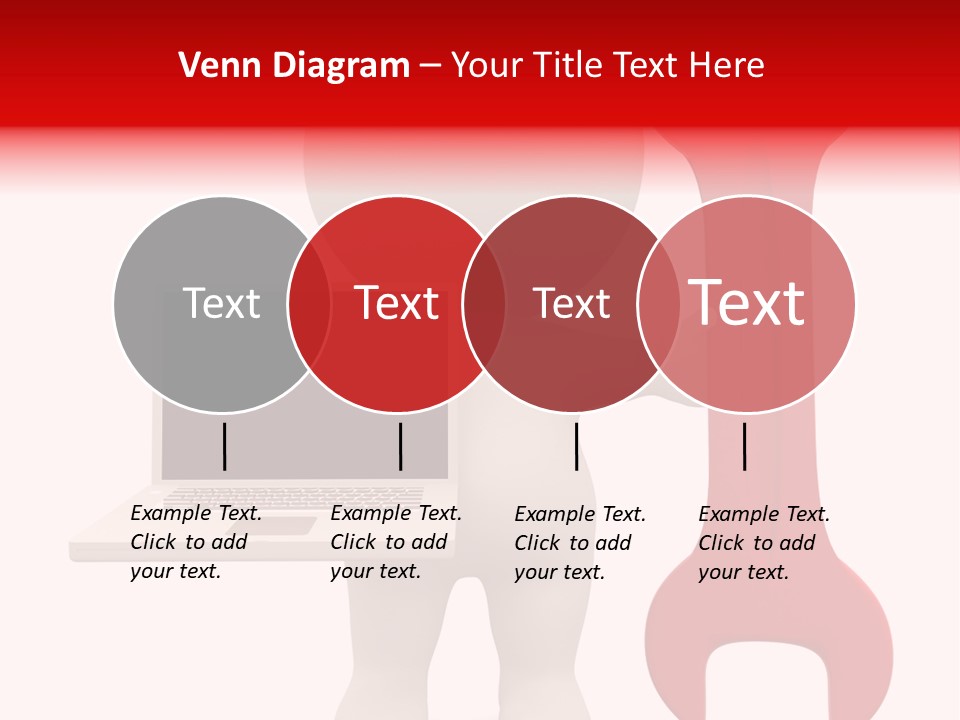 Notebook Fullbody Illustration PowerPoint Template