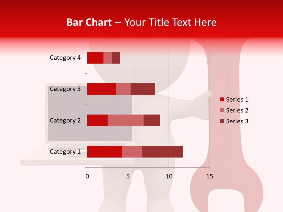 Notebook Fullbody Illustration PowerPoint Template