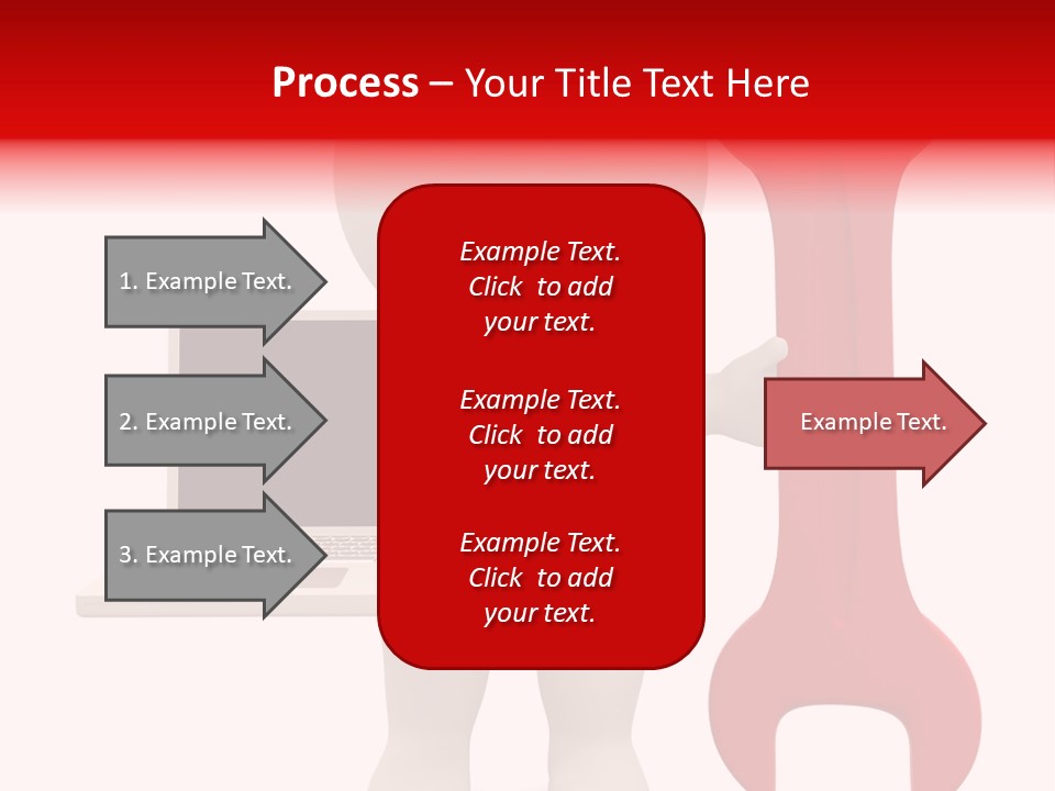 Notebook Fullbody Illustration PowerPoint Template