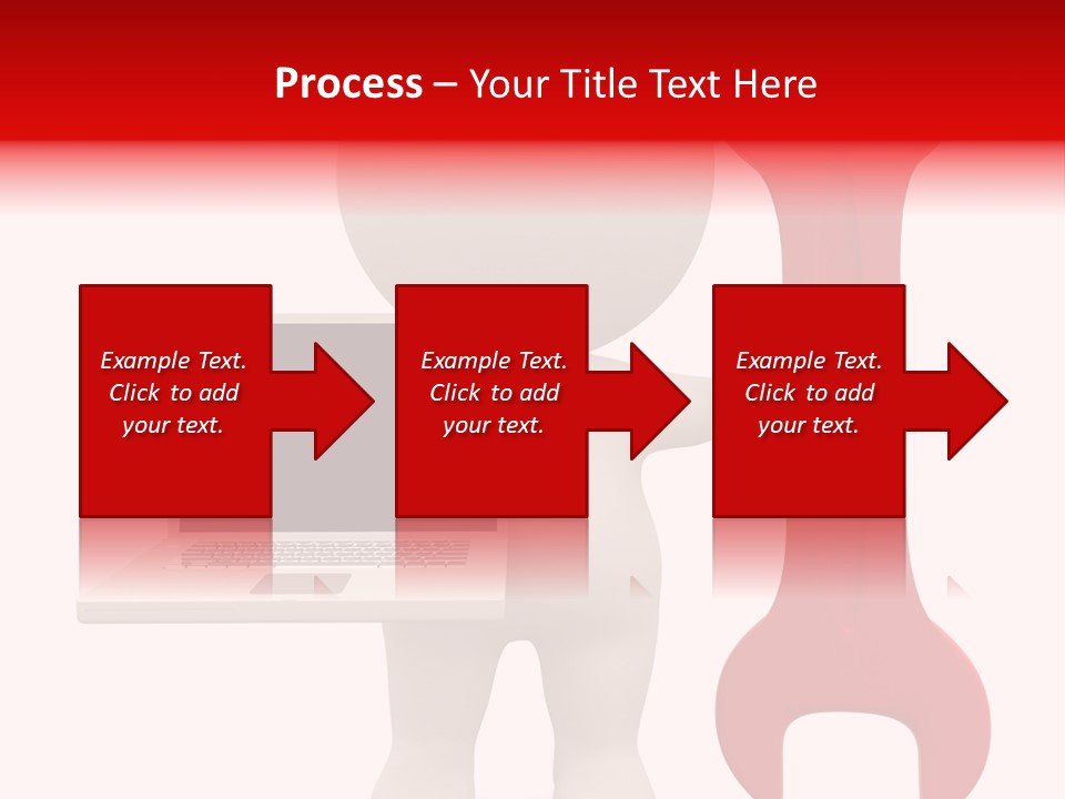 Notebook Fullbody Illustration PowerPoint Template