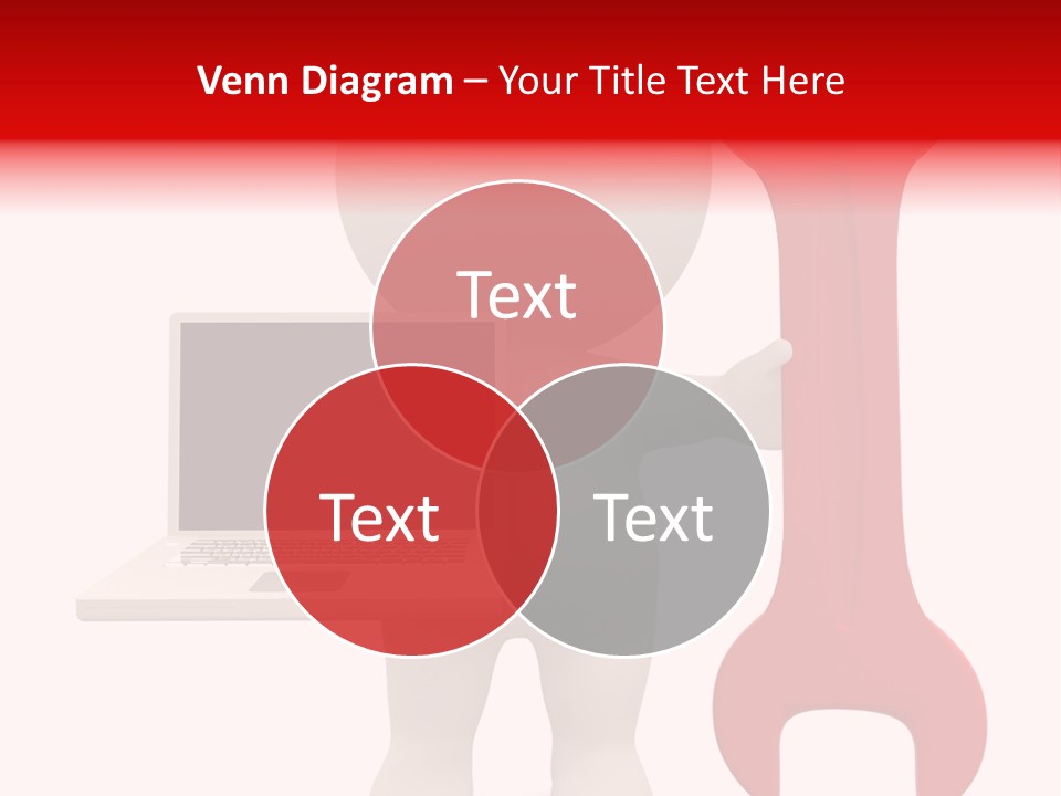 Notebook Fullbody Illustration PowerPoint Template