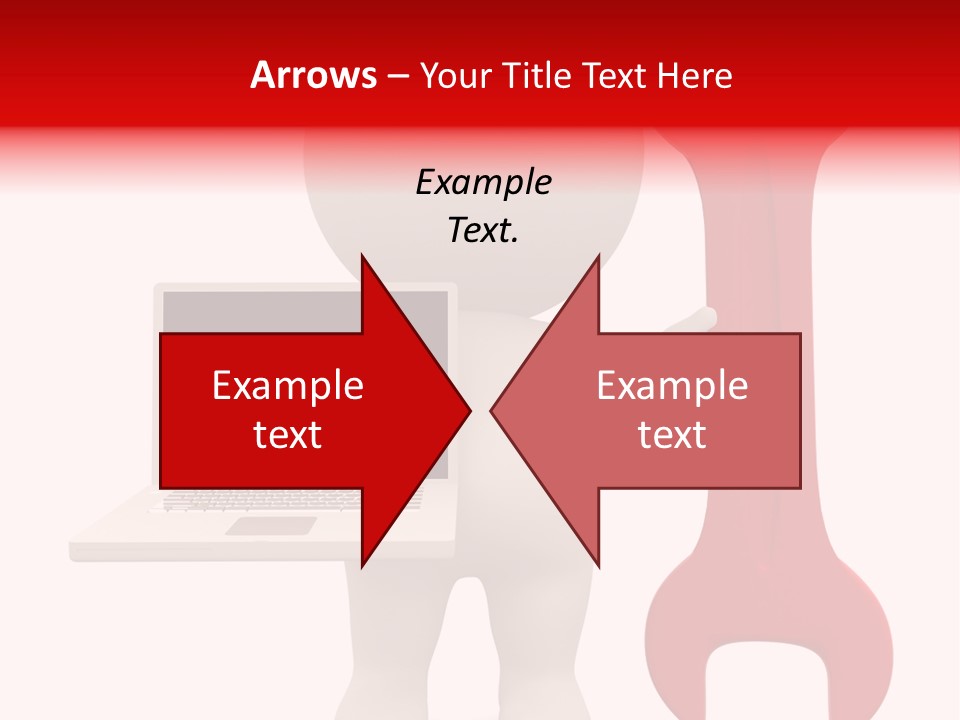 Notebook Fullbody Illustration PowerPoint Template