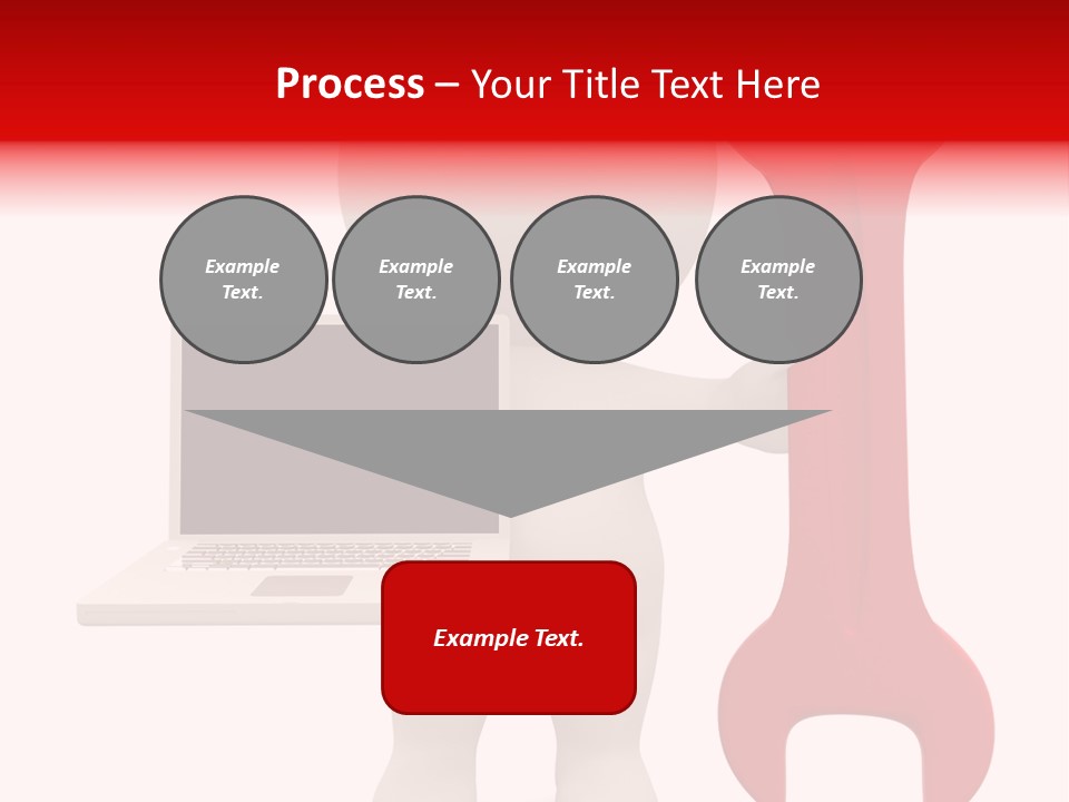 Notebook Fullbody Illustration PowerPoint Template