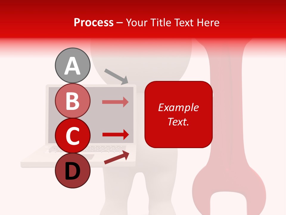 Notebook Fullbody Illustration PowerPoint Template