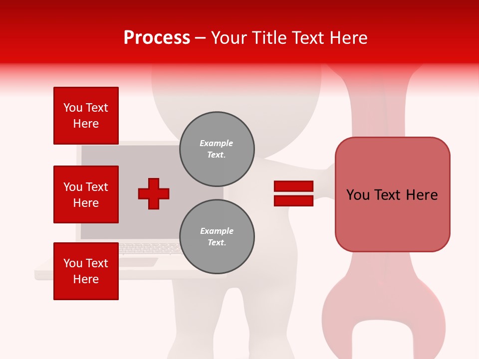 Notebook Fullbody Illustration PowerPoint Template