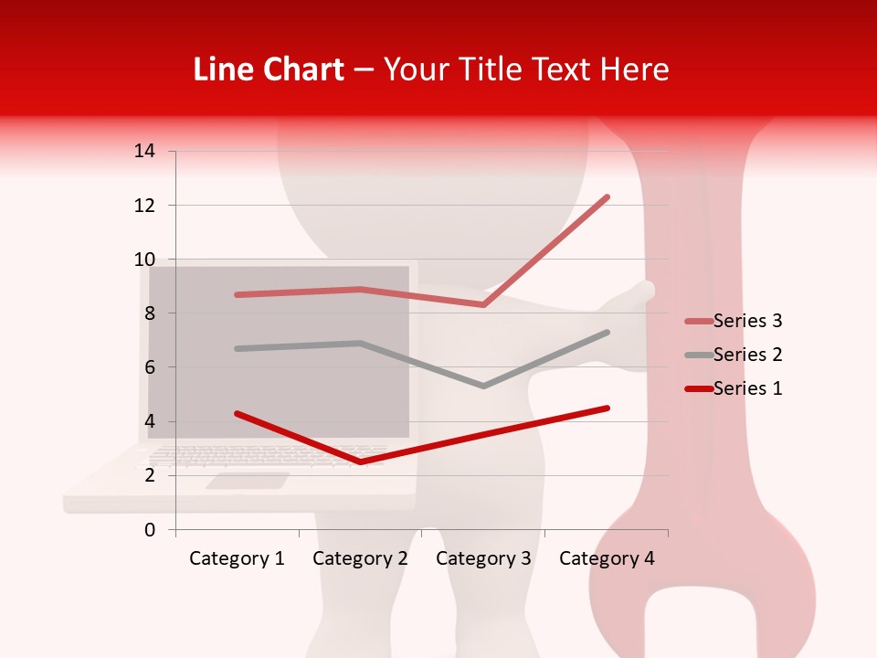 Notebook Fullbody Illustration PowerPoint Template