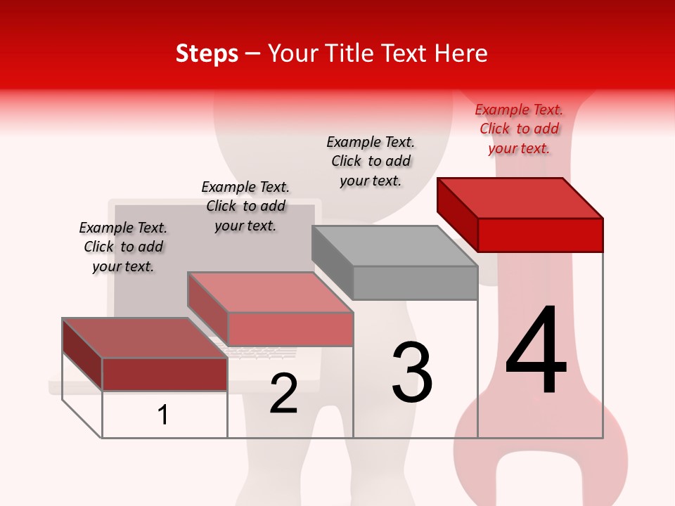 Notebook Fullbody Illustration PowerPoint Template