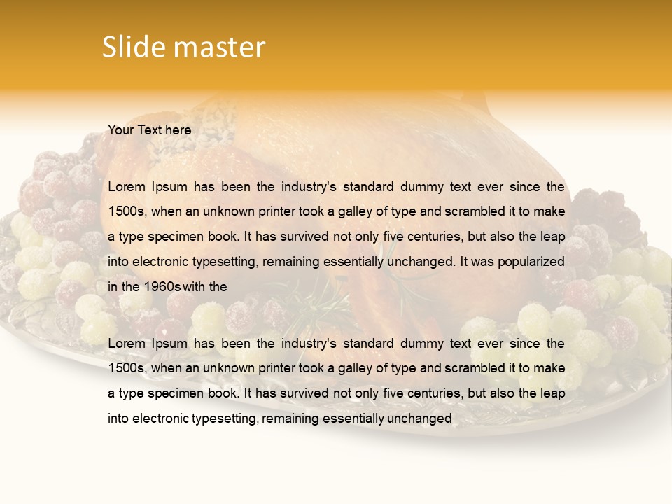 Thanksgiving Gourmet Clipping PowerPoint Template