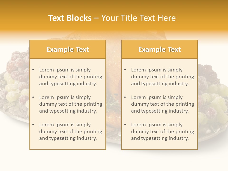 Thanksgiving Gourmet Clipping PowerPoint Template