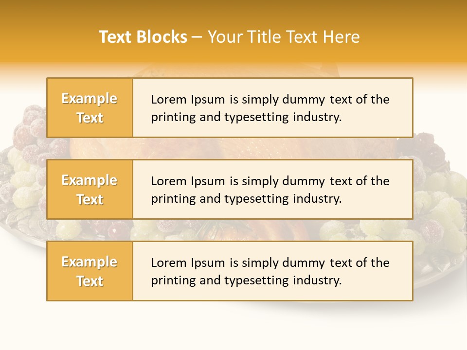 Thanksgiving Gourmet Clipping PowerPoint Template