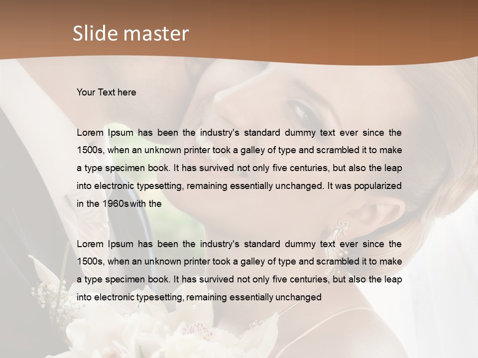 Tie Flowers Outdoors PowerPoint Template