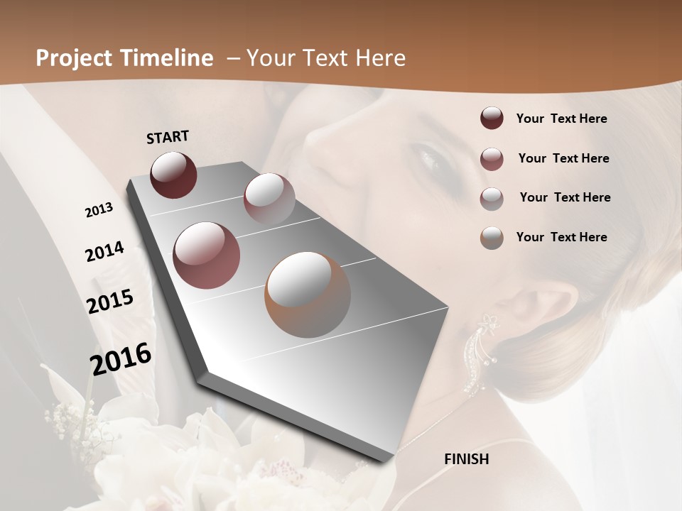 Tie Flowers Outdoors PowerPoint Template