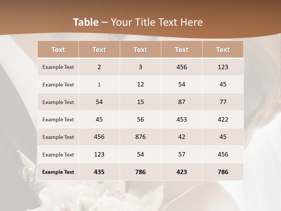 Tie Flowers Outdoors PowerPoint Template