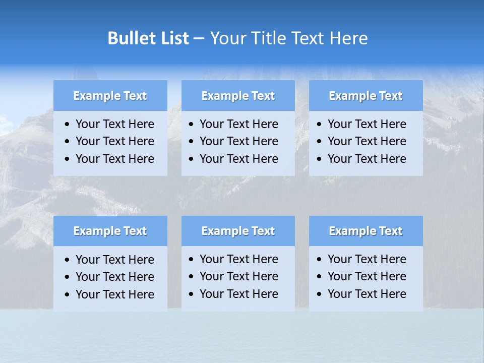 Water Summit Park PowerPoint Template
